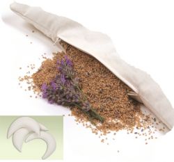 Mondkissen mit Hirseschalen und Lavendel-F�llung
