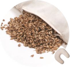 Nackenh�rnchen mit Dinkelspelz-F�llung, Dinkelkissen